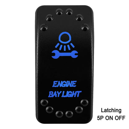 Waterproof Rocker Switch with Blue LED, 12V/24V, for UTV & SXS – view 7
