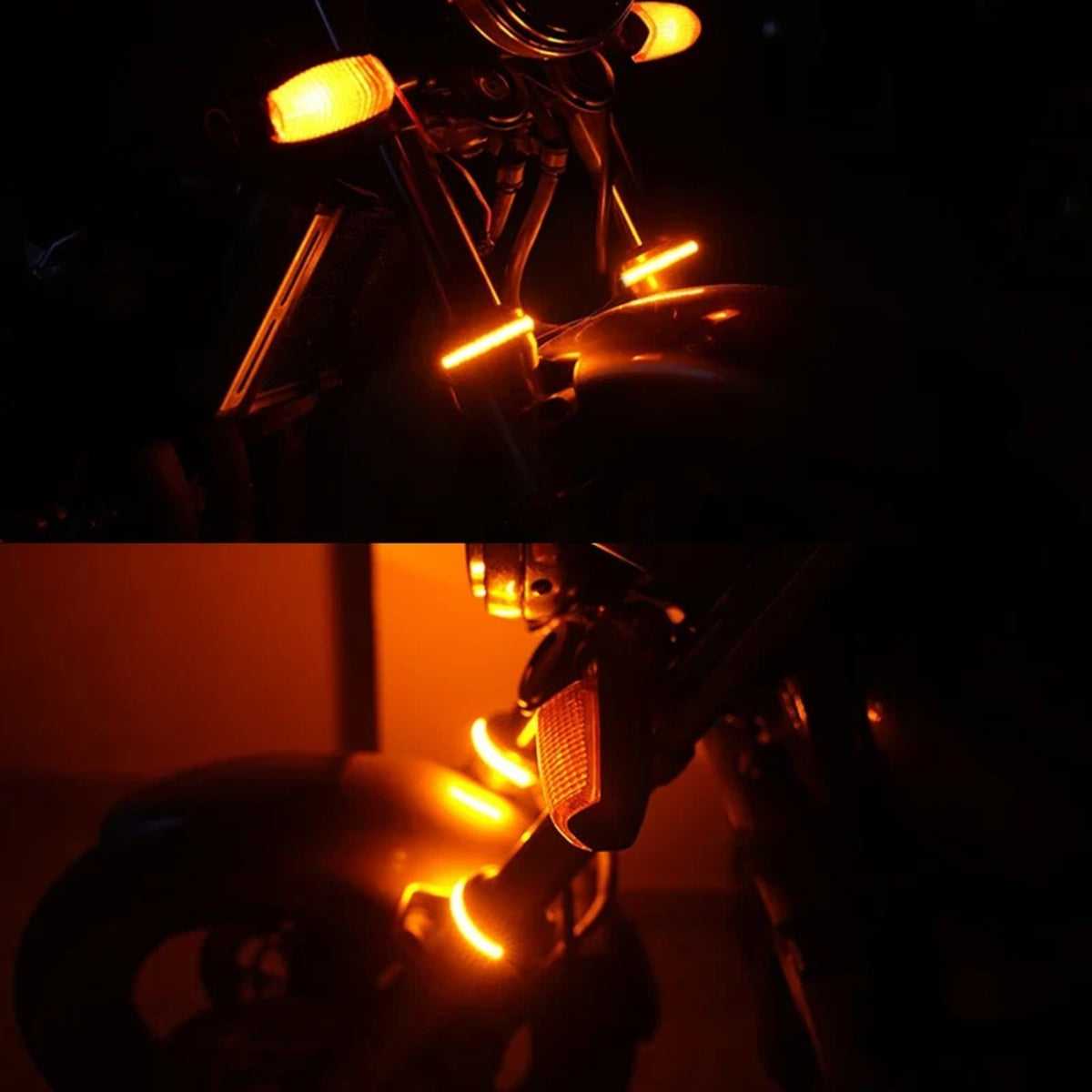Wrap-Around Amber LED Turn Signal Strips for Roll Bars – view 4
