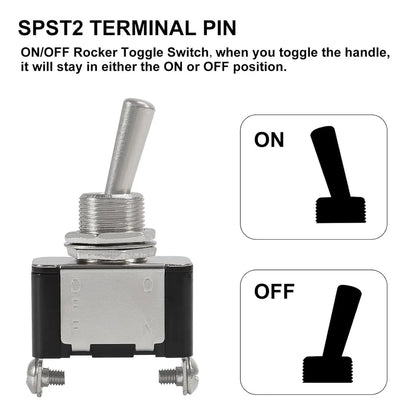 Heavy-Duty Toggle Switches with Red Safety Cover (5-Pack) – view 3