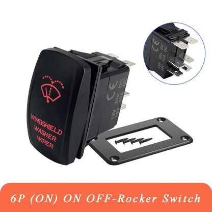 Windshield Wiper Washer Rocker Switch, 3-Position, 12V – view 11