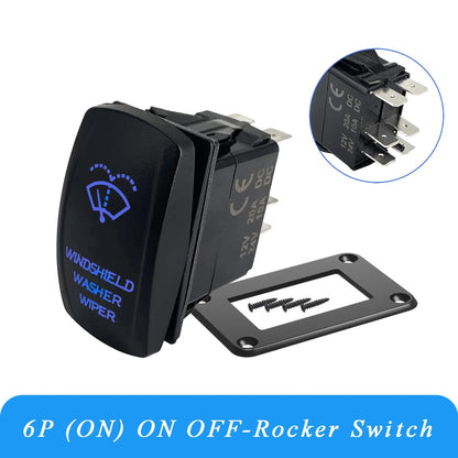 Windshield Wiper Washer Rocker Switch, 3-Position, 12V – view 13