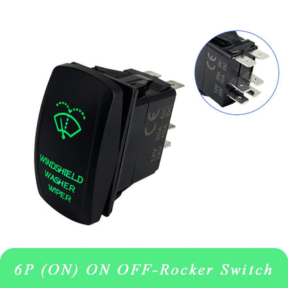 Windshield Wiper Washer Rocker Switch, 3-Position, 12V – view 9