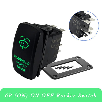 Windshield Wiper Washer Rocker Switch, 3-Position, 12V – view 10