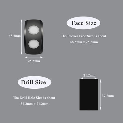Hi/Lo Beam Rocker Switch with LED for UTV & SXS – view 5