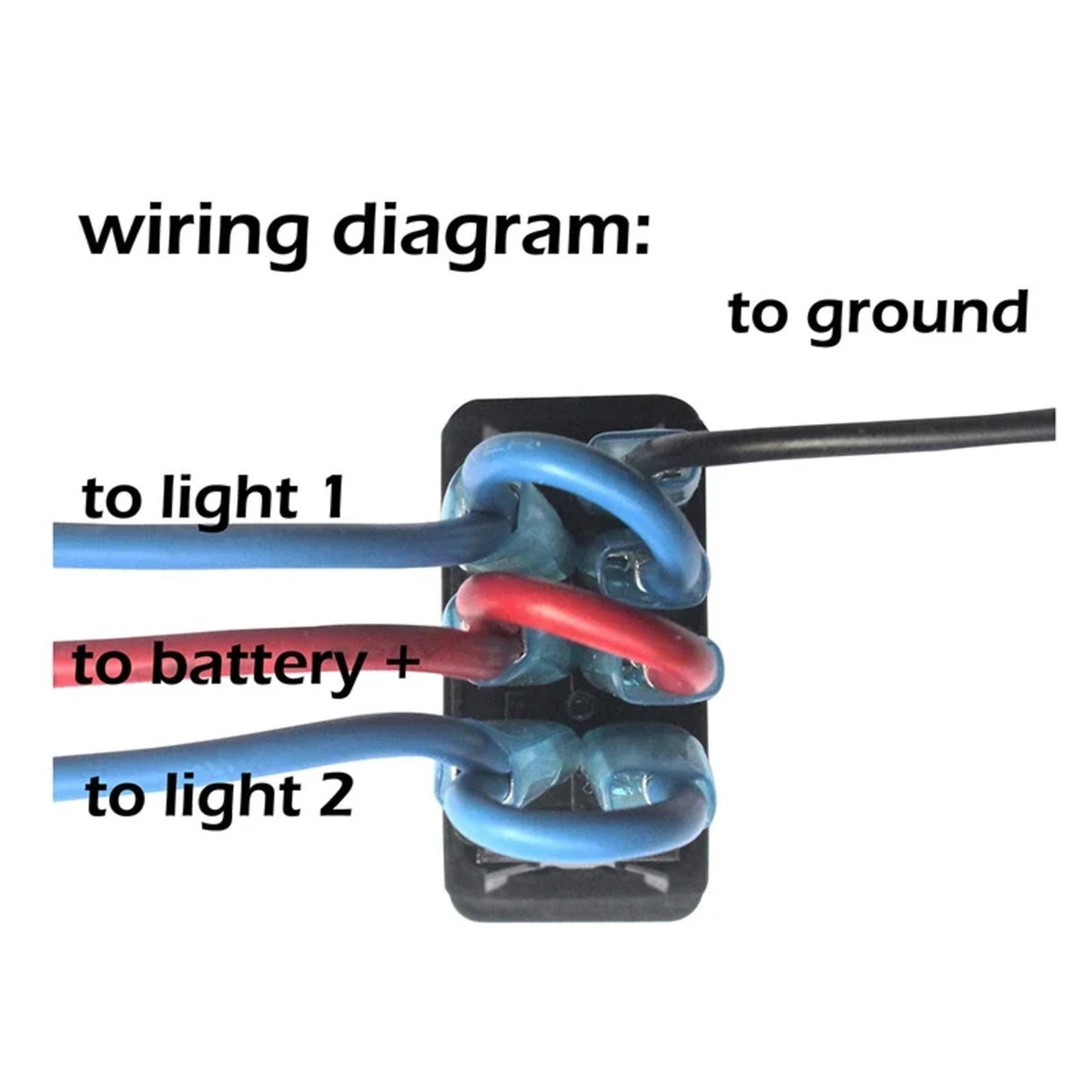 Windshield Wiper Rocker Switch with Wiring for UTV & SXS – view 5
