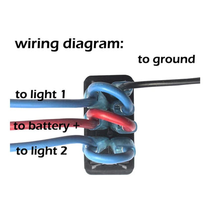 Windshield Wiper Rocker Switch with Wiring for UTV & SXS – view 5
