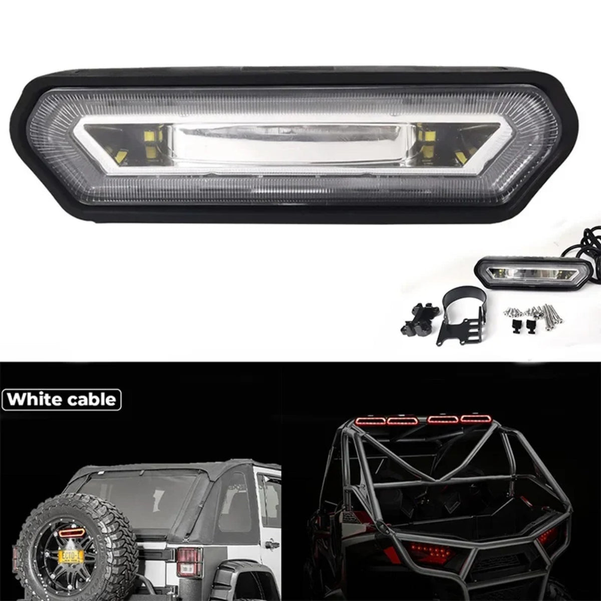 5-Mode Chase Brake LED Tail Light for 1.75–2 in Roll Bars for UTV & SXS – view 2