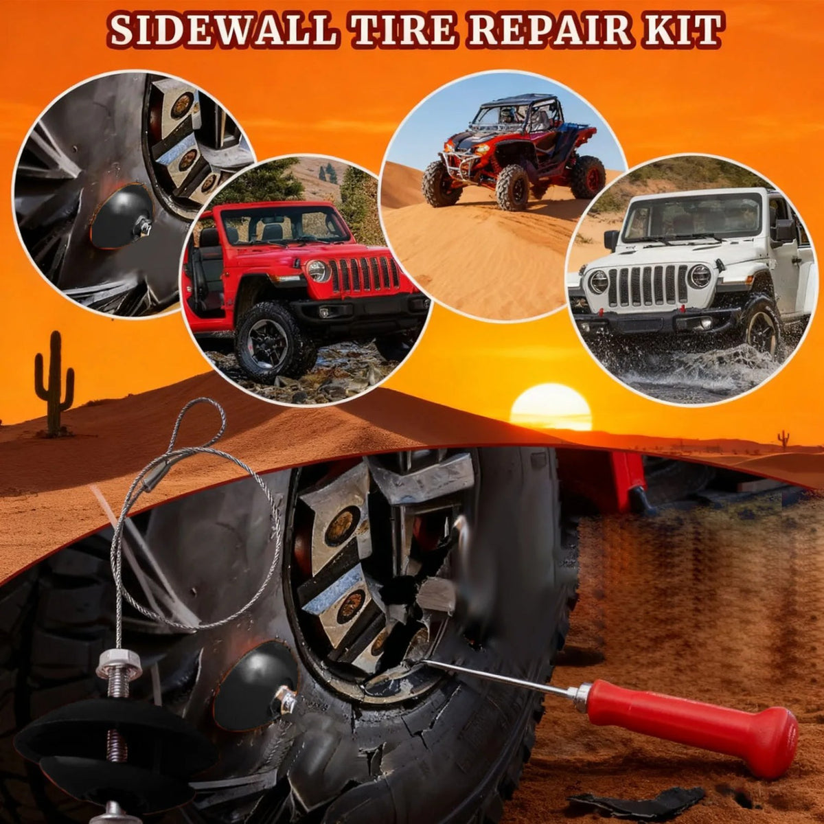 Sidewall Tire Puncture Repair Kit for Can-Am Maverick & UTVs – view 3