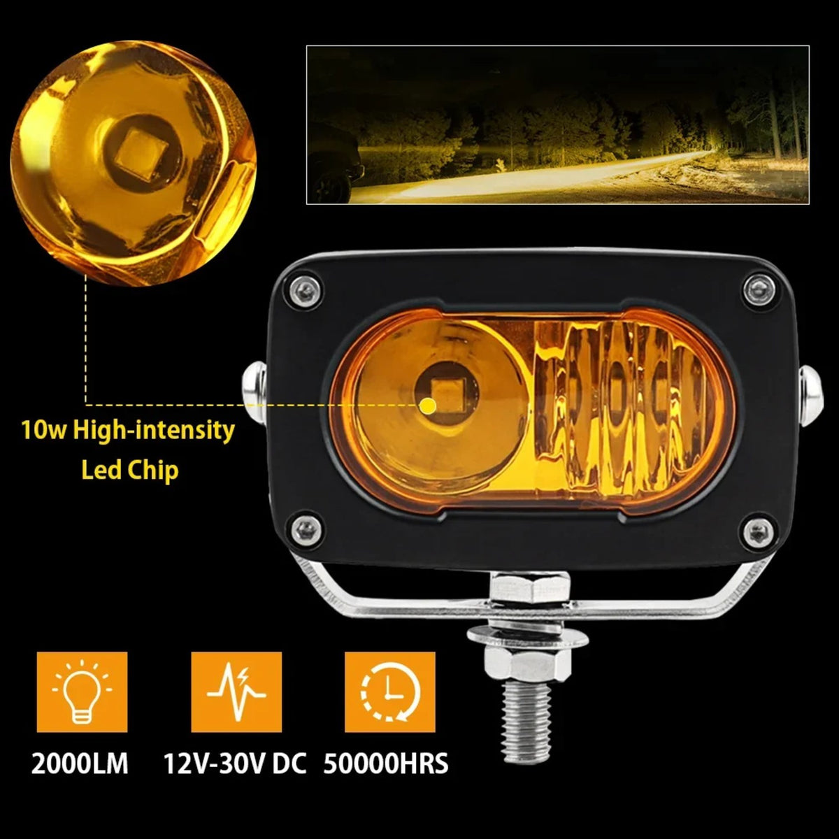 20W 2000LM LED Pod Work Light for UTV & SXS – view 5