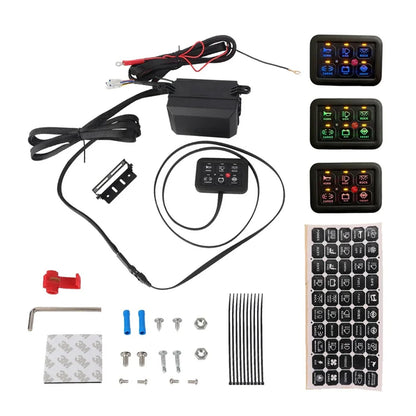 7-Color 6-Gang Touch Switch Panel with Relay Box for UTV & SXS – view 4