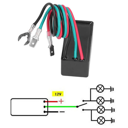 Turn Signal Rocker Switch & Flasher Relay Combo Kit for UTV & ATV – view 4
