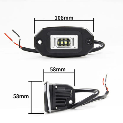 4-Inch Recessed Flush-Mount LED Light Bar for UTV & SXS – view 2