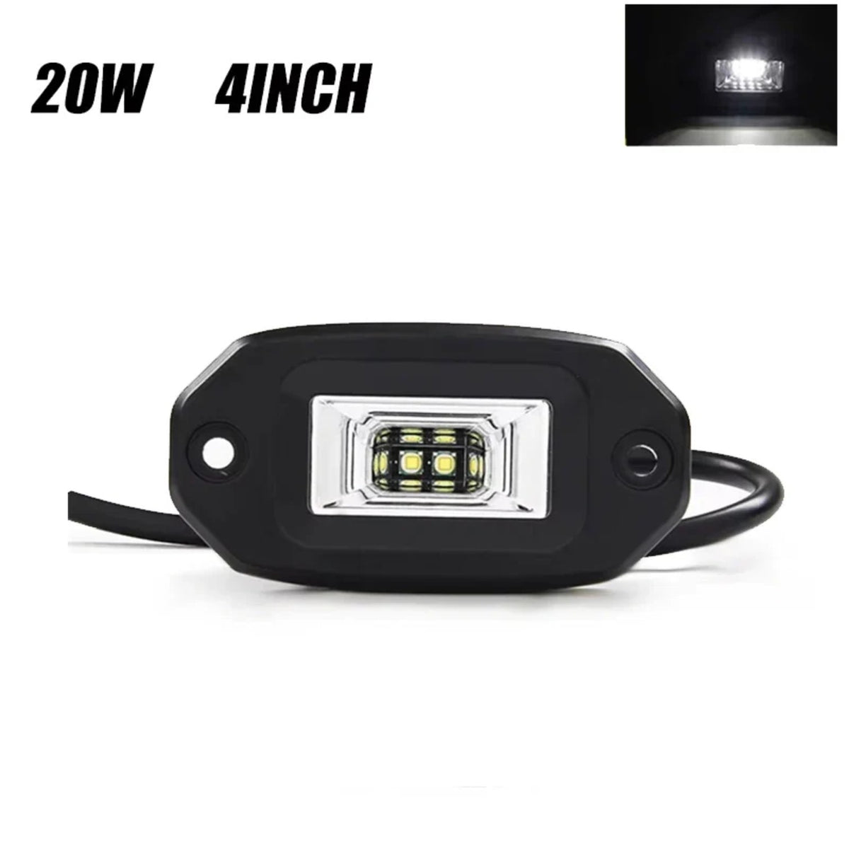 4-Inch Recessed Flush-Mount LED Light Bar for UTV & SXS – view 7