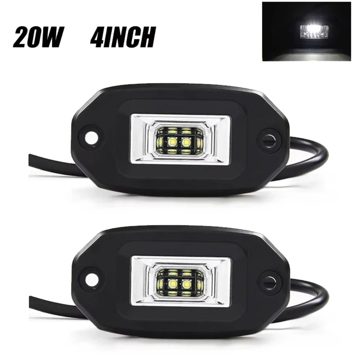 4-Inch Recessed Flush-Mount LED Light Bar for UTV & SXS – view 8