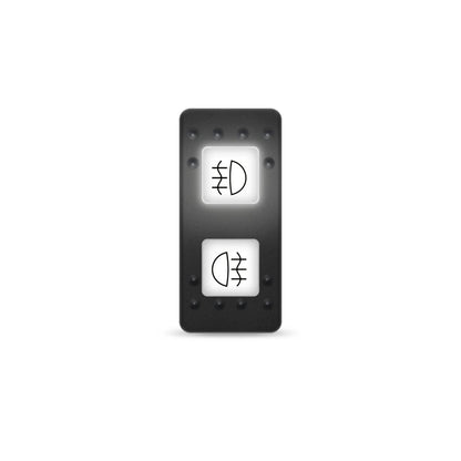 White LED DPDT 3-Position Rocker Switch for Polaris RZR & Can-Am – view 6