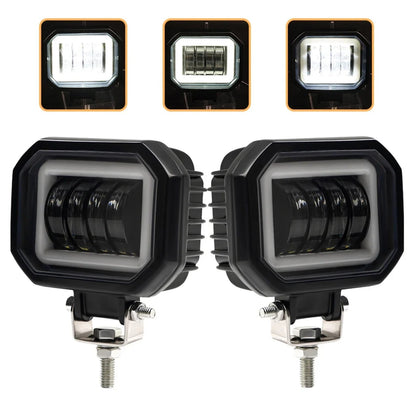 4-Inch Amber Halo LED Spot Pod Lights for UTV & SXS – view 2