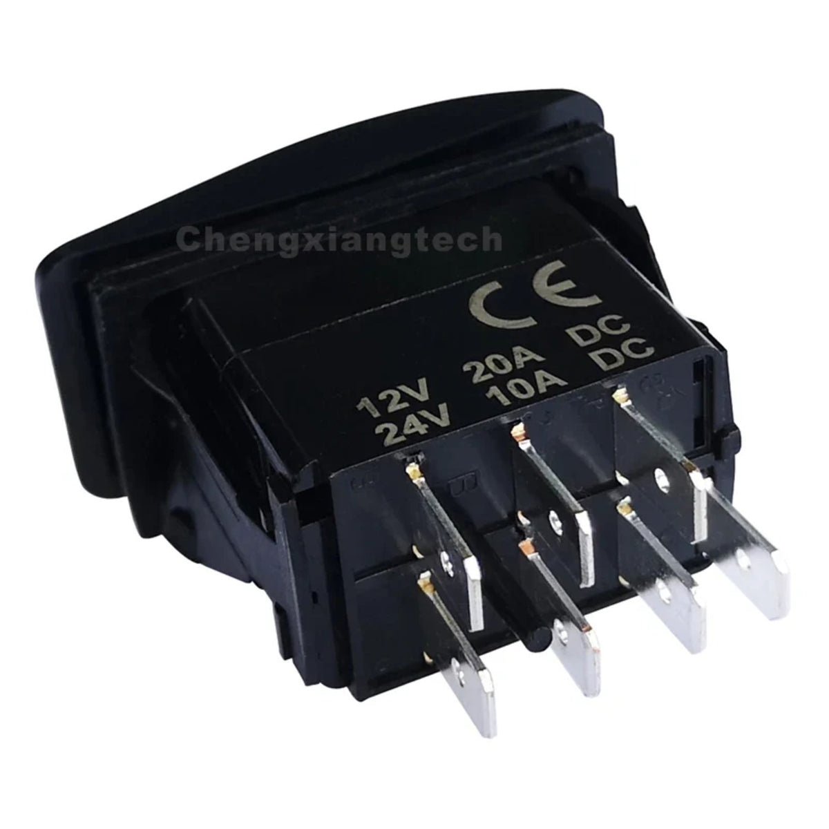 Momentary DPDT Winch Rocker Switch with Blue Arrow LEDs – view 4