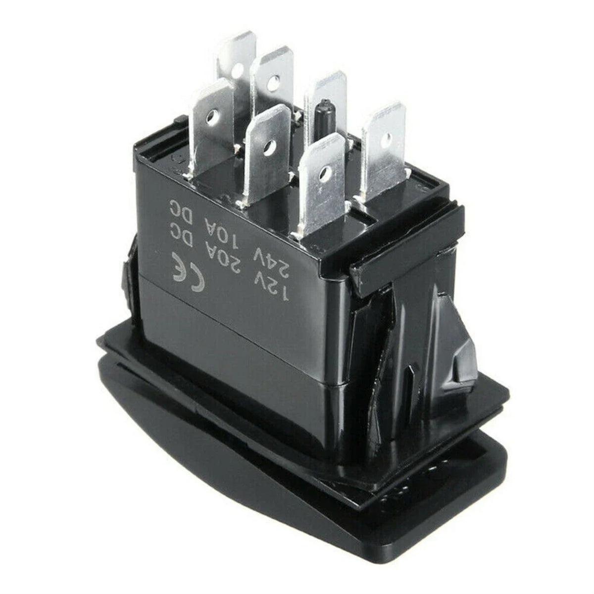 7-Pin Winch In/Out Rocker Switch with Blue LED – view 2