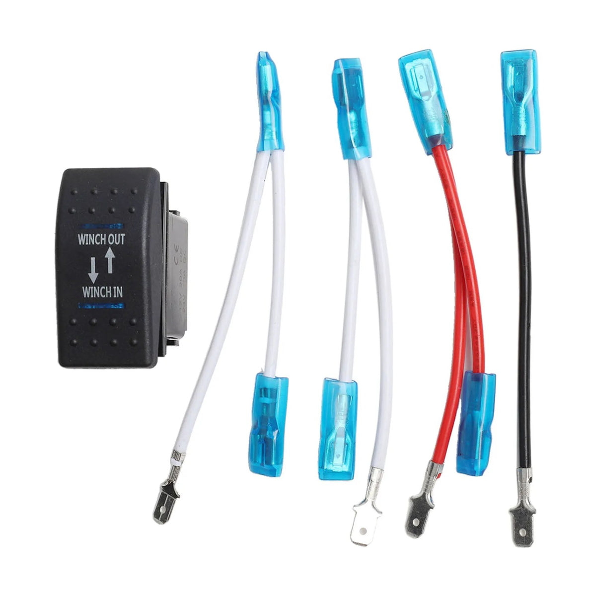 7-Pin Winch In/Out Rocker Switch with Blue LED – view 6