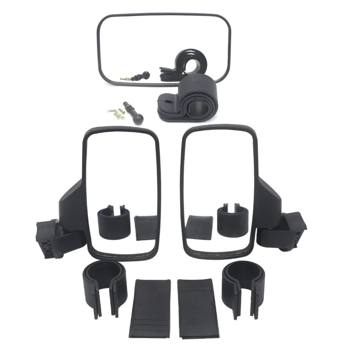 Easy-Adjust Side Mirrors for 1.75–2 in Roll Bars for Polaris RZR & Kawasaki Mule – view 4
