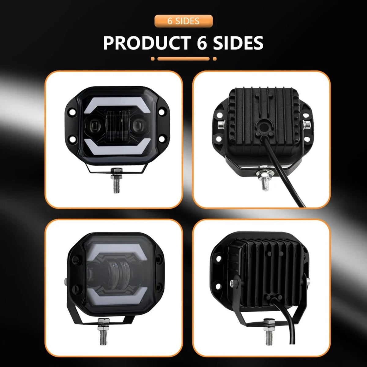 5-Inch Flush-Mount LED Light Pods for UTV & SXS – view 3