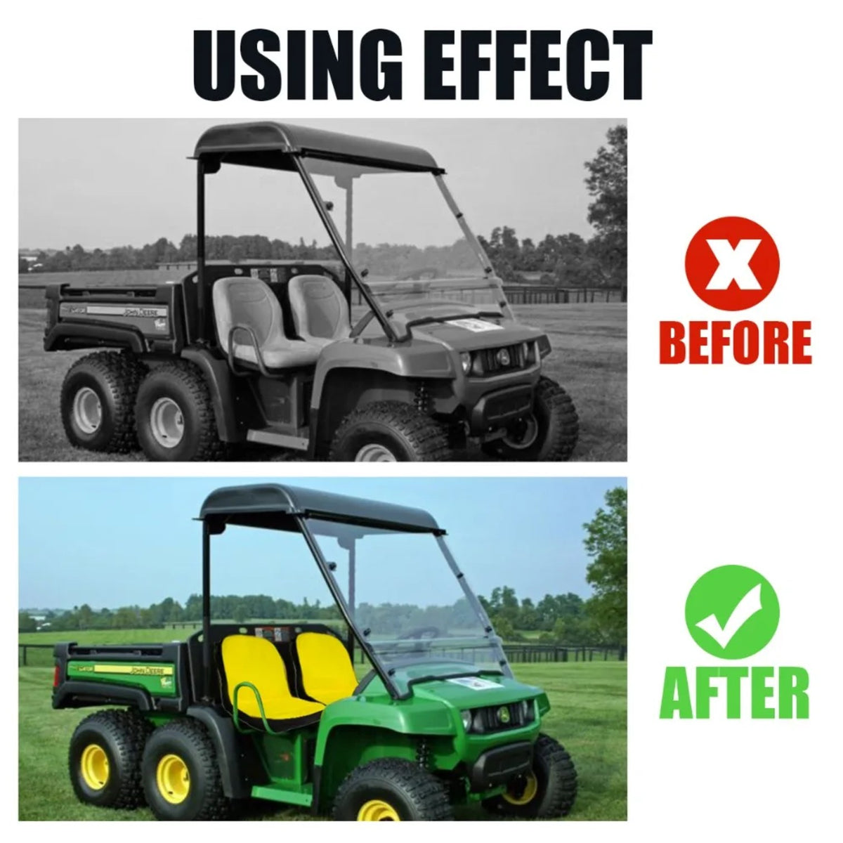 Seat Cover with Side Storage for John Deere Gator – view 3