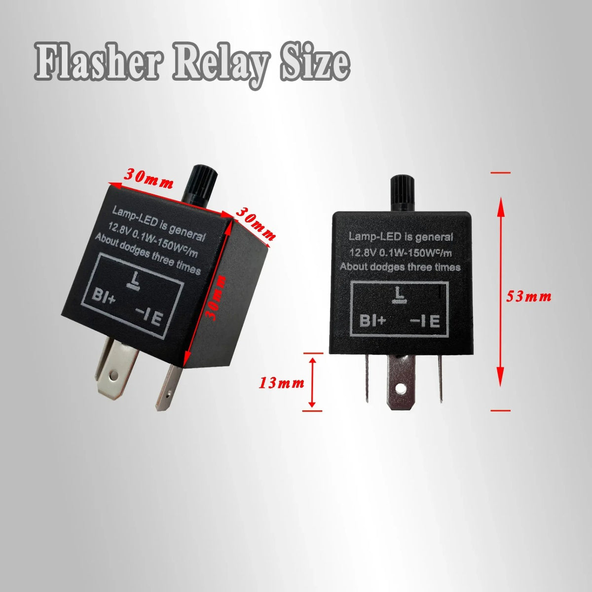 Hazard & Turn Signal Switch Panel with Flasher Relay for UTV & SXS – view 3