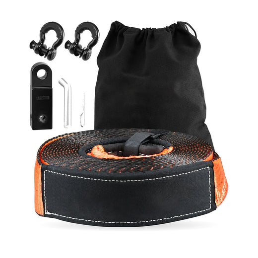 Off-Road Winch Recovery Kit with Tow Strap & D-Ring for UTV & SXS