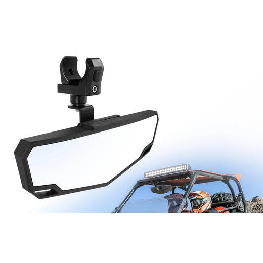 Low-Profile 360° Adjustable Side Mirrors, Aluminum Clamp for UTV & SXS