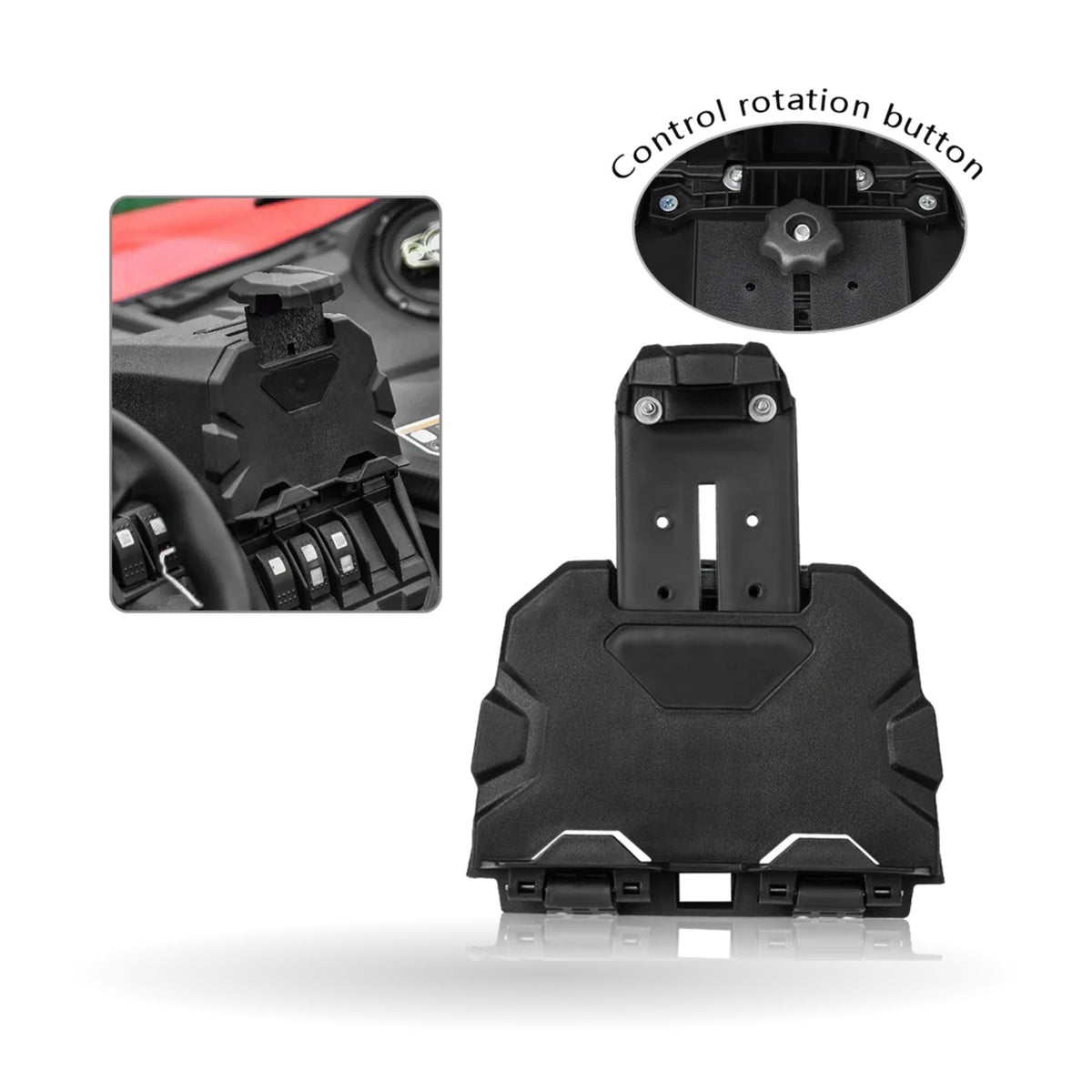 Phone Mount with Storage Tray Organizer for Can-Am Maverick X3 (2017–2023)