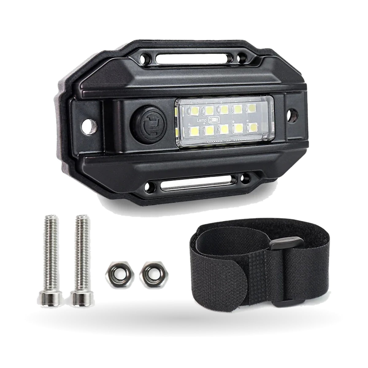 White LED Dome Light with Roll Bar Mount for UTV & SXS