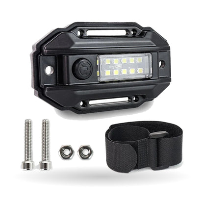 White LED Dome Light with Roll Bar Mount for UTV & SXS