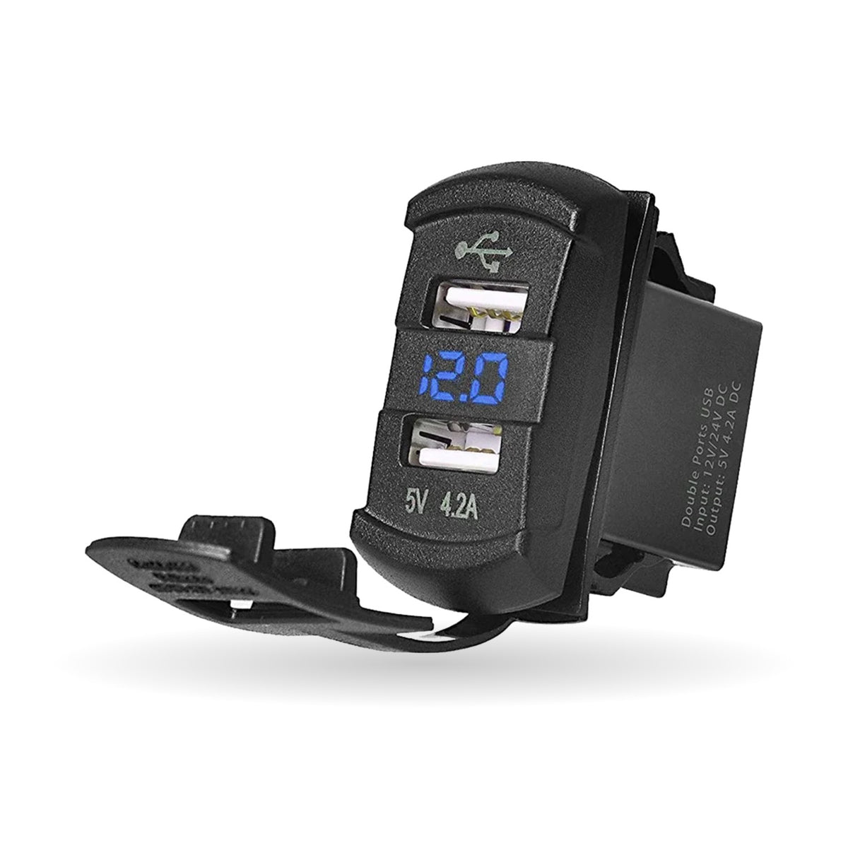 Dual USB Charger Switch, 5V 4.2A with LED for UTV & SXS