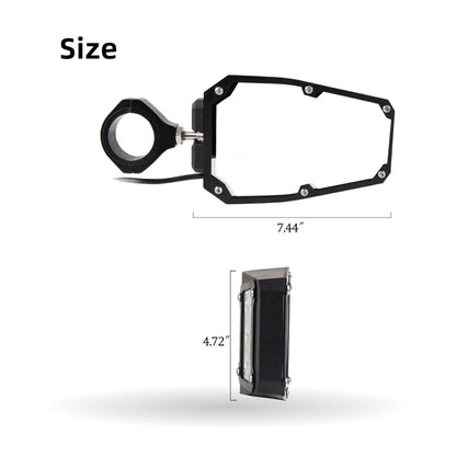 LED-Lit Side Mirrors for 1.75–2 in Roll Bars for UTV & SXS
