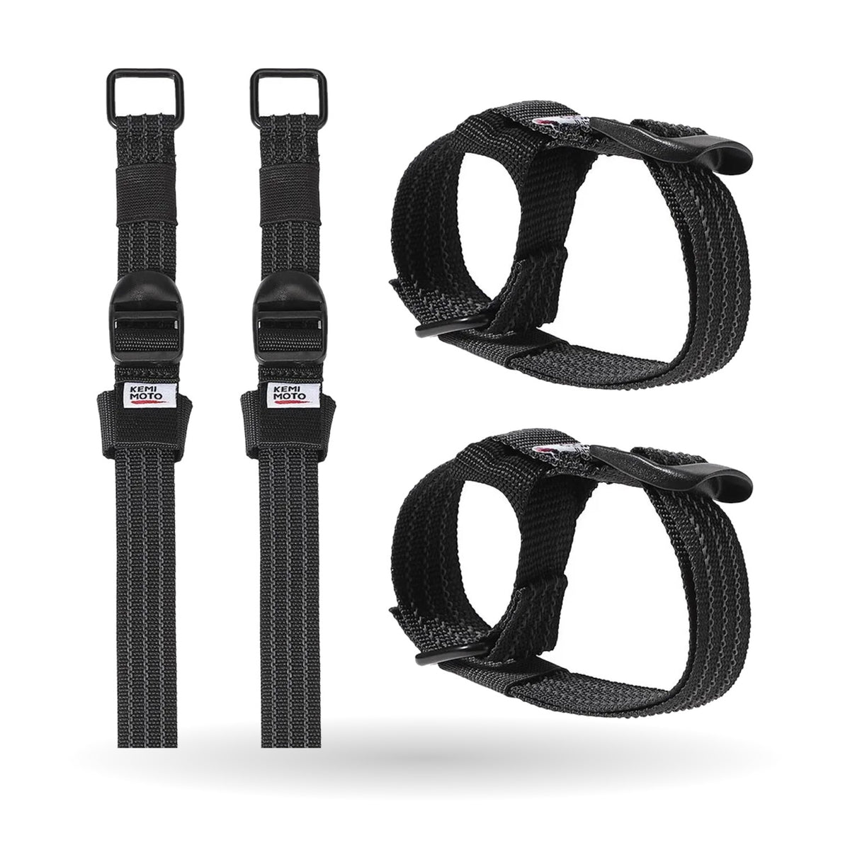 Rubber Shovel & Tool Holder Straps (4-Pack) for UTV & SXS