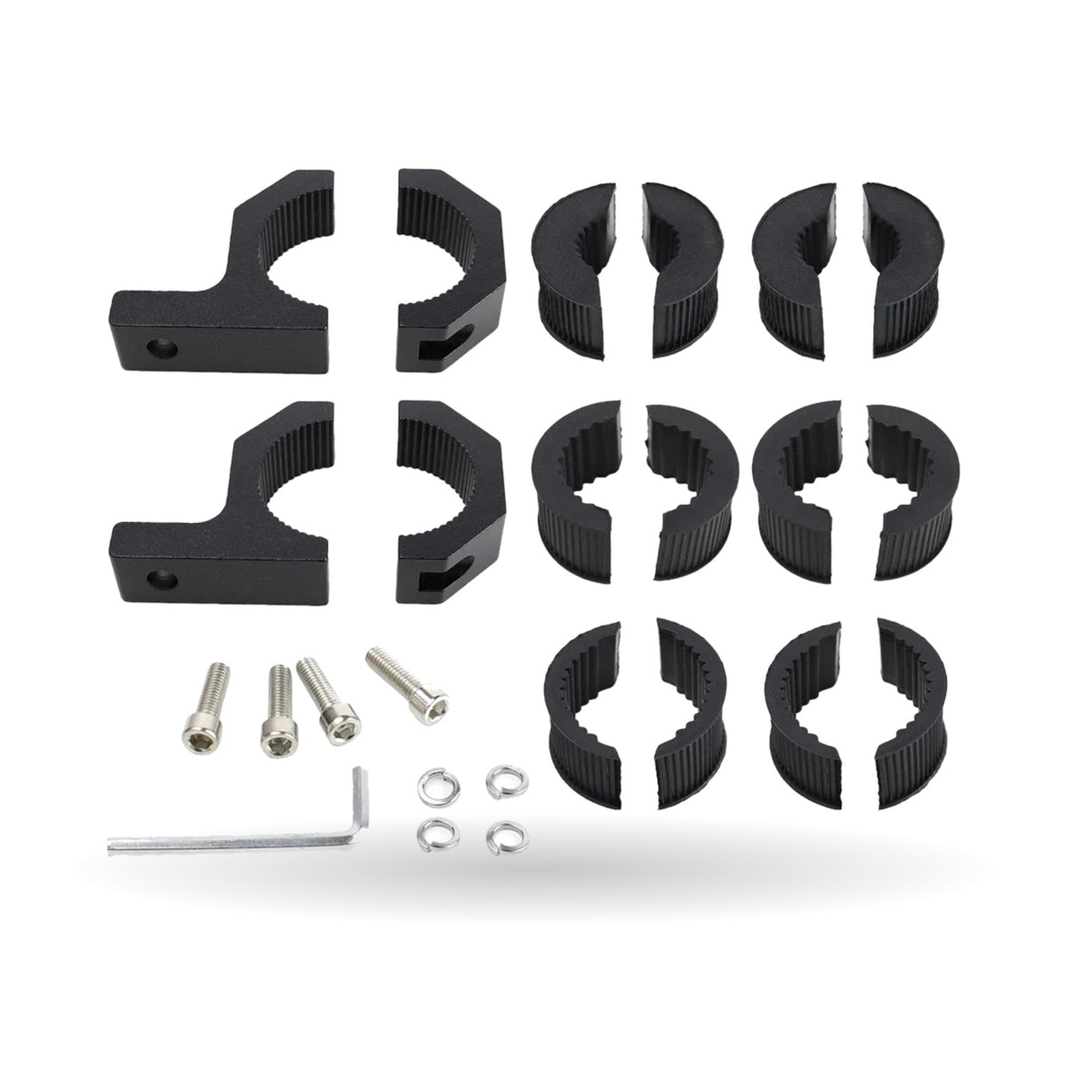 Aluminum LED Light Bar Mounting Brackets for 1–2 in Bars for UTV & SXS