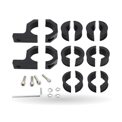 Aluminum LED Light Bar Mounting Brackets for 1–2 in Bars for UTV & SXS