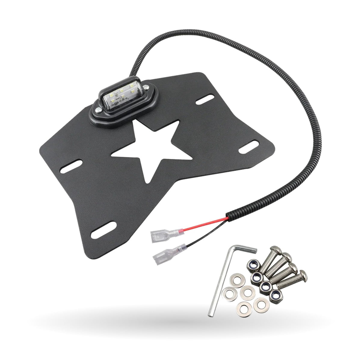 LED License Plate Frame & Mount Bracket for UTV & SXS