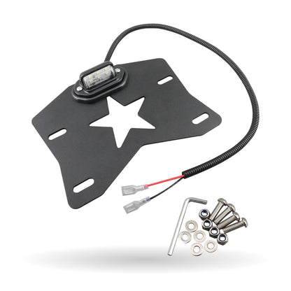 LED License Plate Frame & Mount Bracket for UTV & SXS