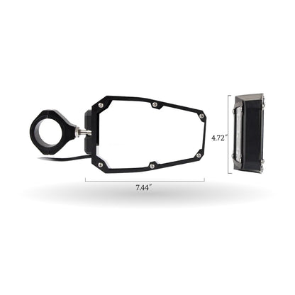 Side Mirrors with LED Spotlights for 1.75–2 in Roll Bars