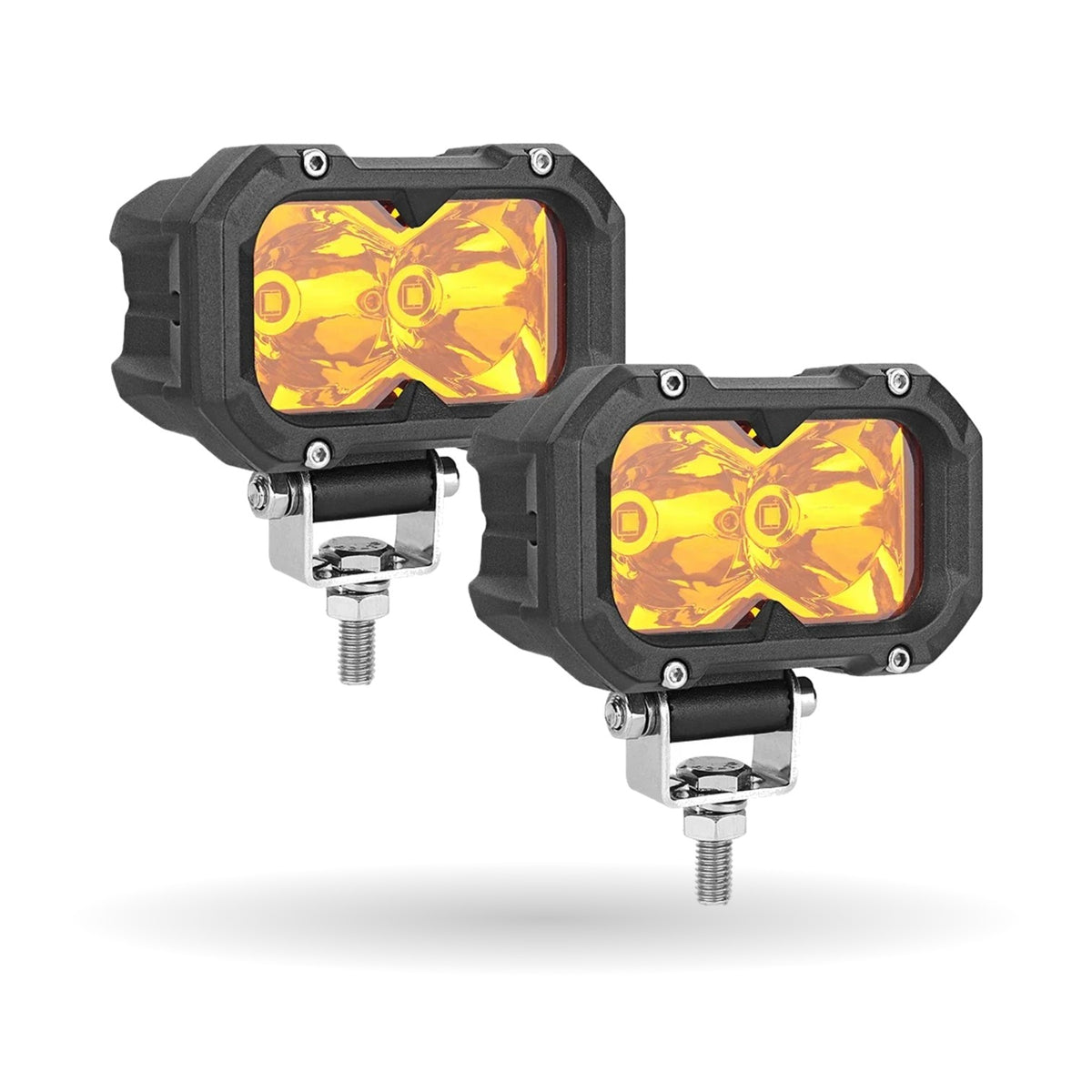 Amber LED Fog Cube Lights (Pair) for UTV & SXS