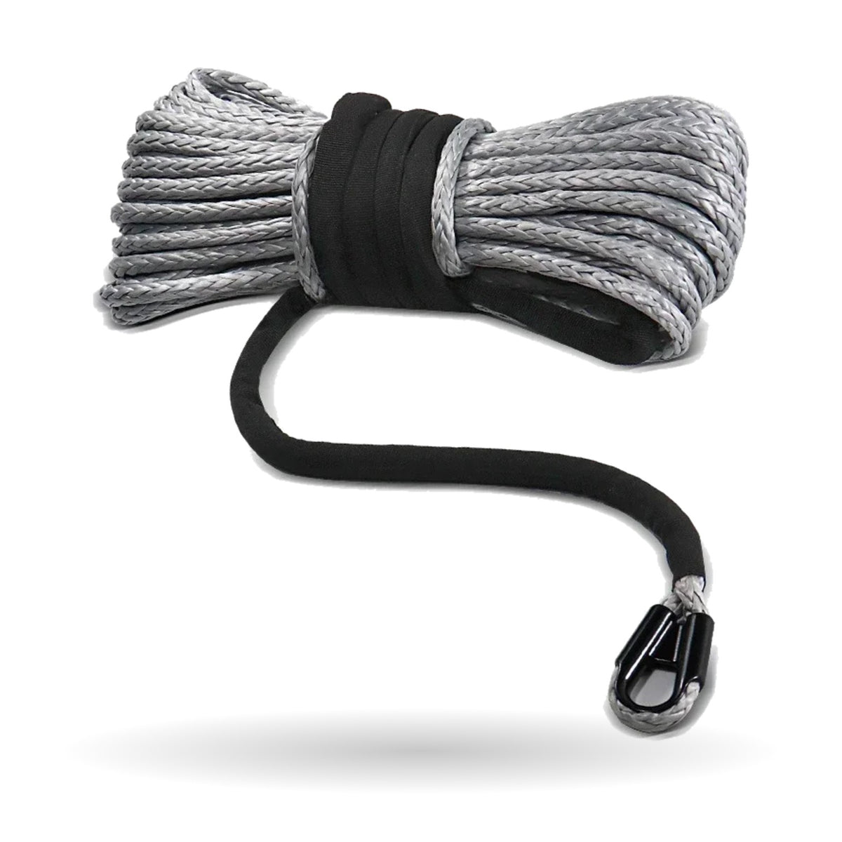 Synthetic Winch Rope with Sleeve, 7 mm × 15 m for UTV & SXS