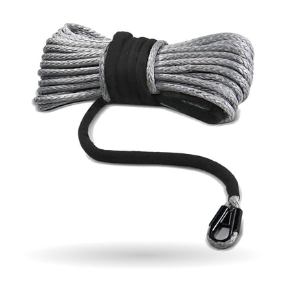 Synthetic Winch Rope with Sleeve, 7 mm × 15 m for UTV & SXS