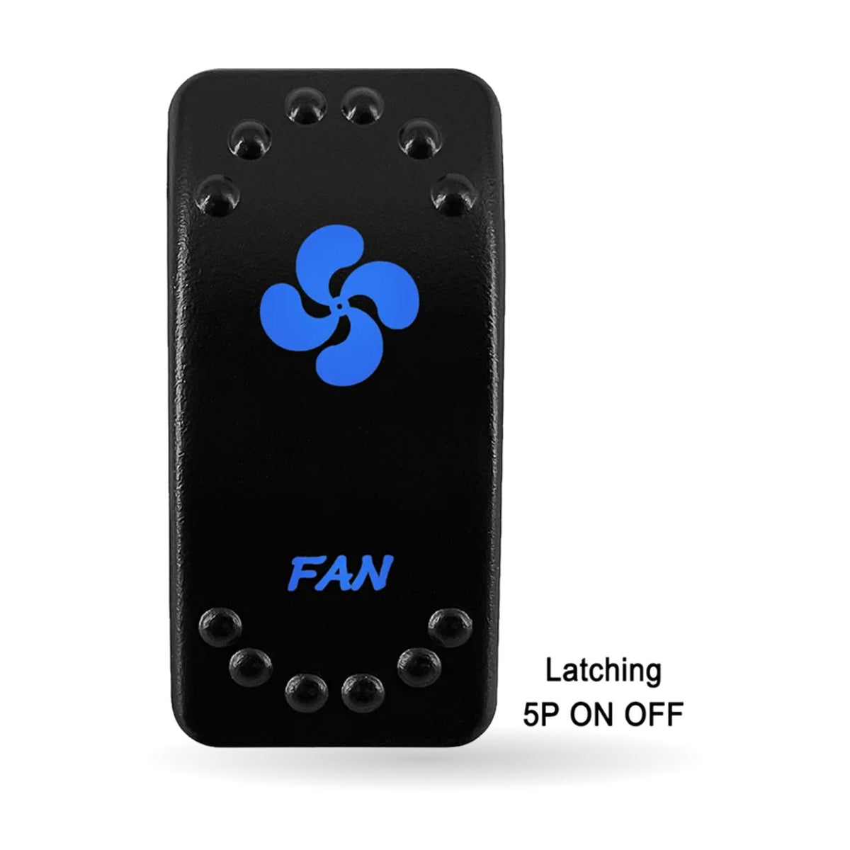 Waterproof Rocker Switch with Blue LED, 12V/24V, for UTV & SXS