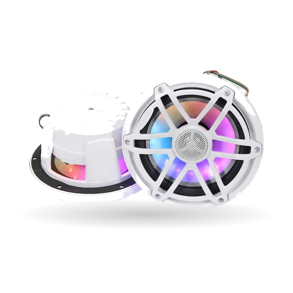 300W 6.5-Inch RGB Marine Speakers (Pair), IPX7, for UTV & SXS