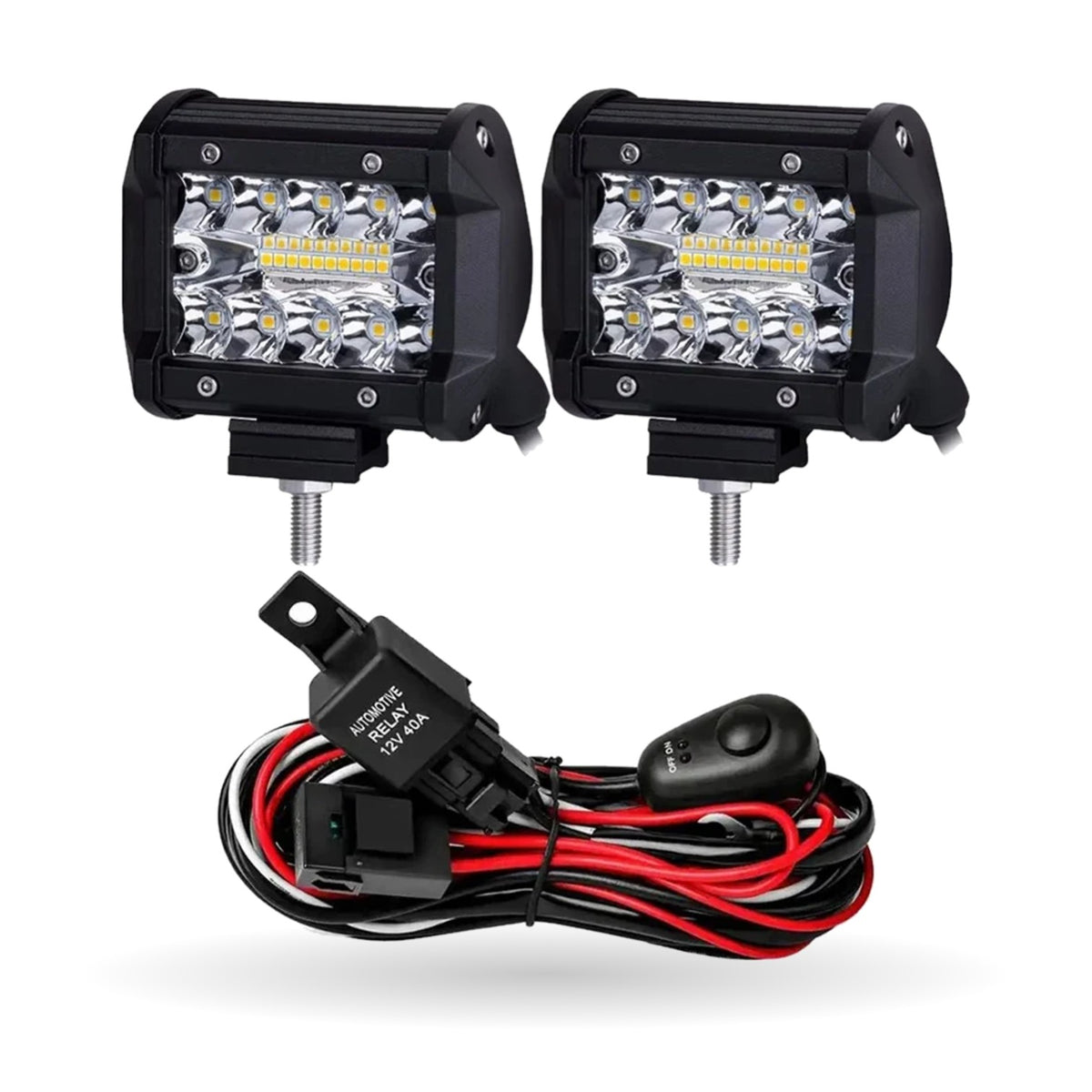 4-Inch 60W LED Pod Lights (Pair) for UTV & SXS