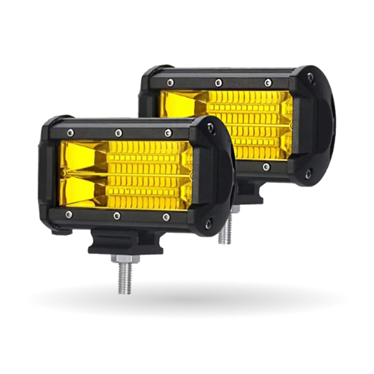 72W Amber LED Light Bar Spotlights (Pair) for UTV & SXS