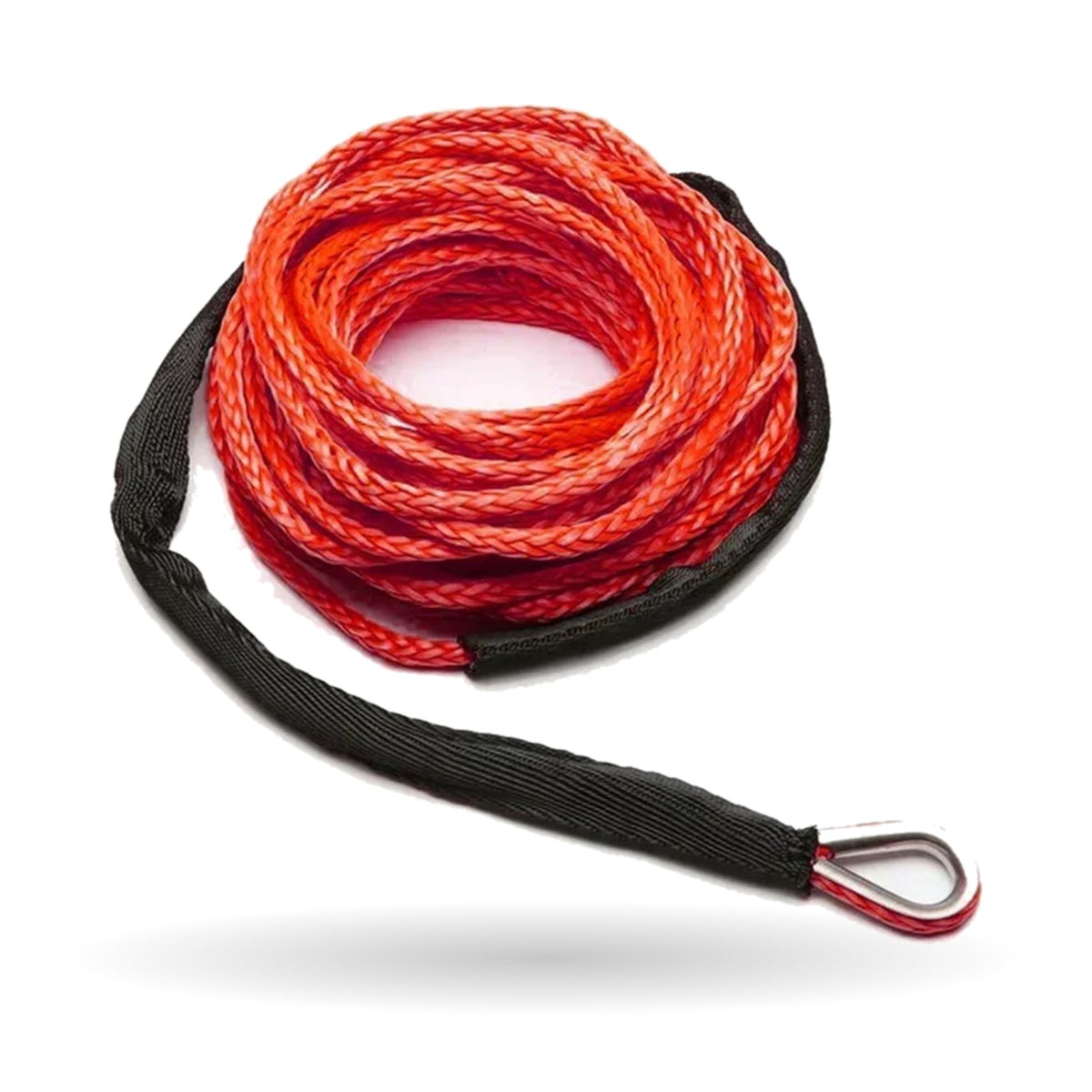 7mm x 15m Synthetic Winch Rope, 13,500 lb, Tow Strap for UTV & SXS