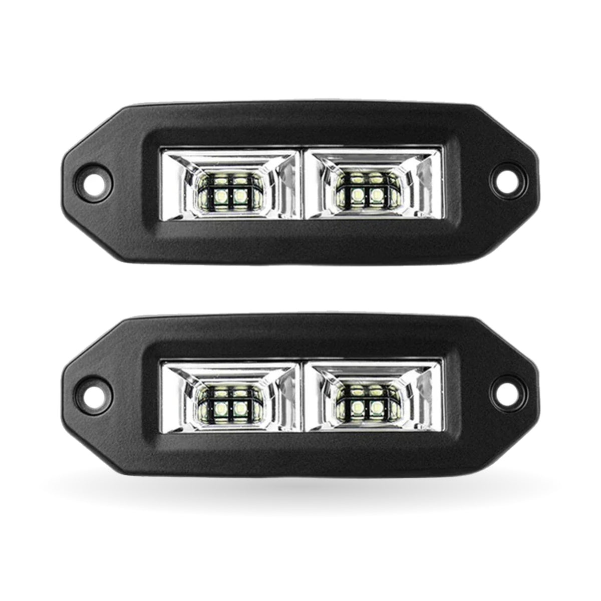 20W/40W Flush-Mount LED Flood Pods (Pair) for UTV & SXS
