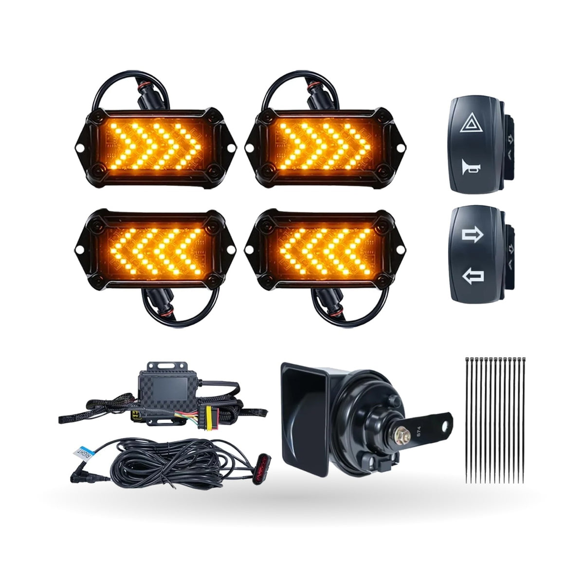 Plug-and-Play Turn Signal Kit with Rocker Switch for Can-Am Maverick X3